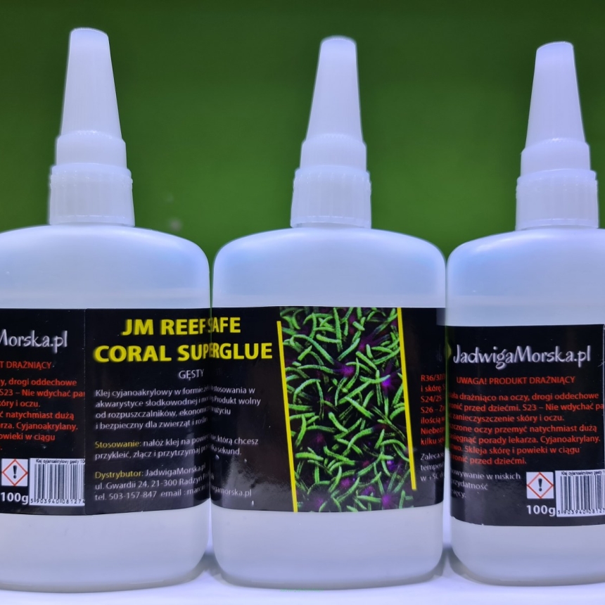  Klej JM REEF SAFE CORAL SUPERGLUE GĘSTY 100G