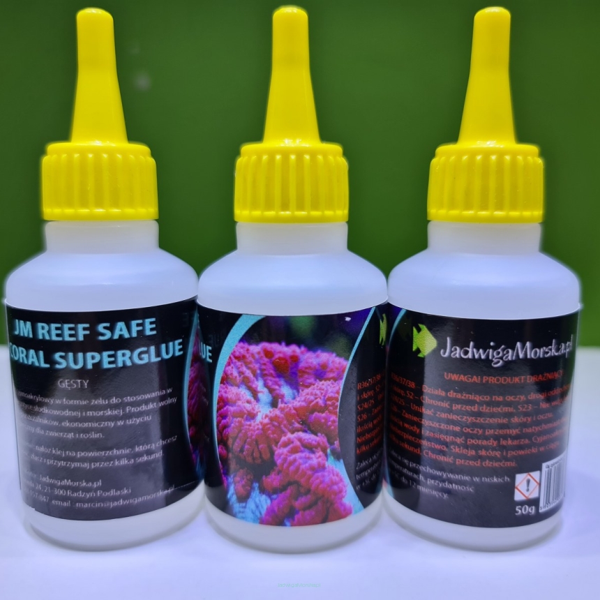  Klej JM REEF SAFE CORAL SUPERGLUE GĘSTY 50G