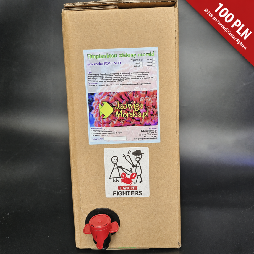 Zbiórka JM x CancerFighters Fitoplankton przeciwko po4 i no3 - 5 L worek z kranem
