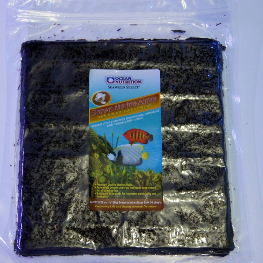 Ocean Nutrition Brown Marine Algae z czosnkiem 50 arkuszy 150g (algi brązowe)