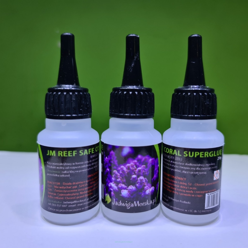  Klej JM REEF SAFE CORAL SUPERGLUE BARDZO GĘSTY (ŻEL) 20G