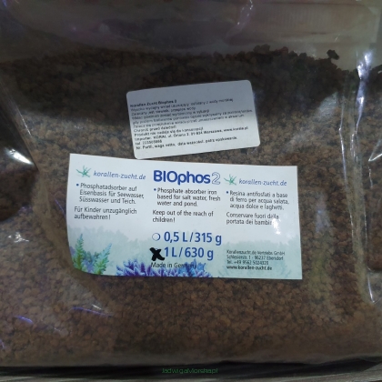 Biophos 2 Phosphat 1000ml absorber po4 fosforany (Dobra Cena Bez Rabatu)